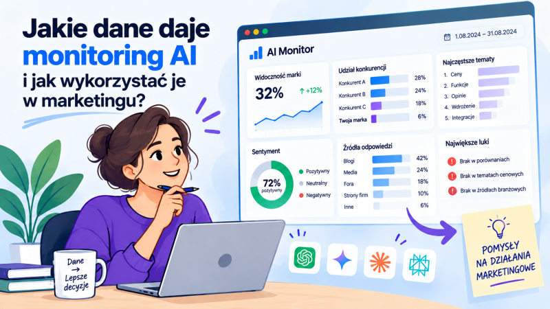 Jakie dane daje monitoring AI i jak wykorzystać je w marketingu?